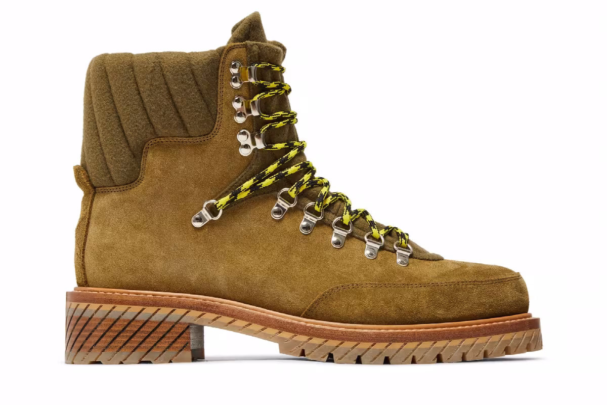 Off-White Gstaad Ankle Boot Olive Green, view 2