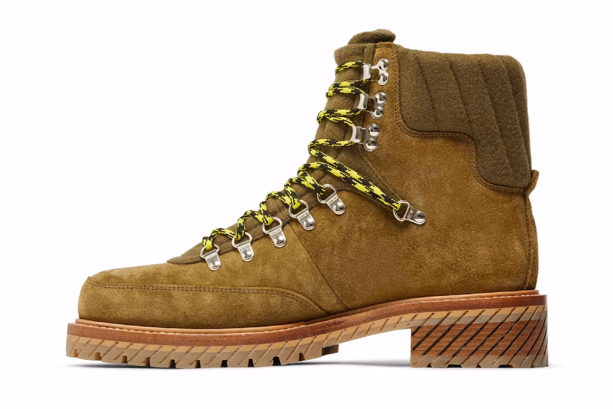 Off-White Gstaad Ankle Boot Olive Green, view 4