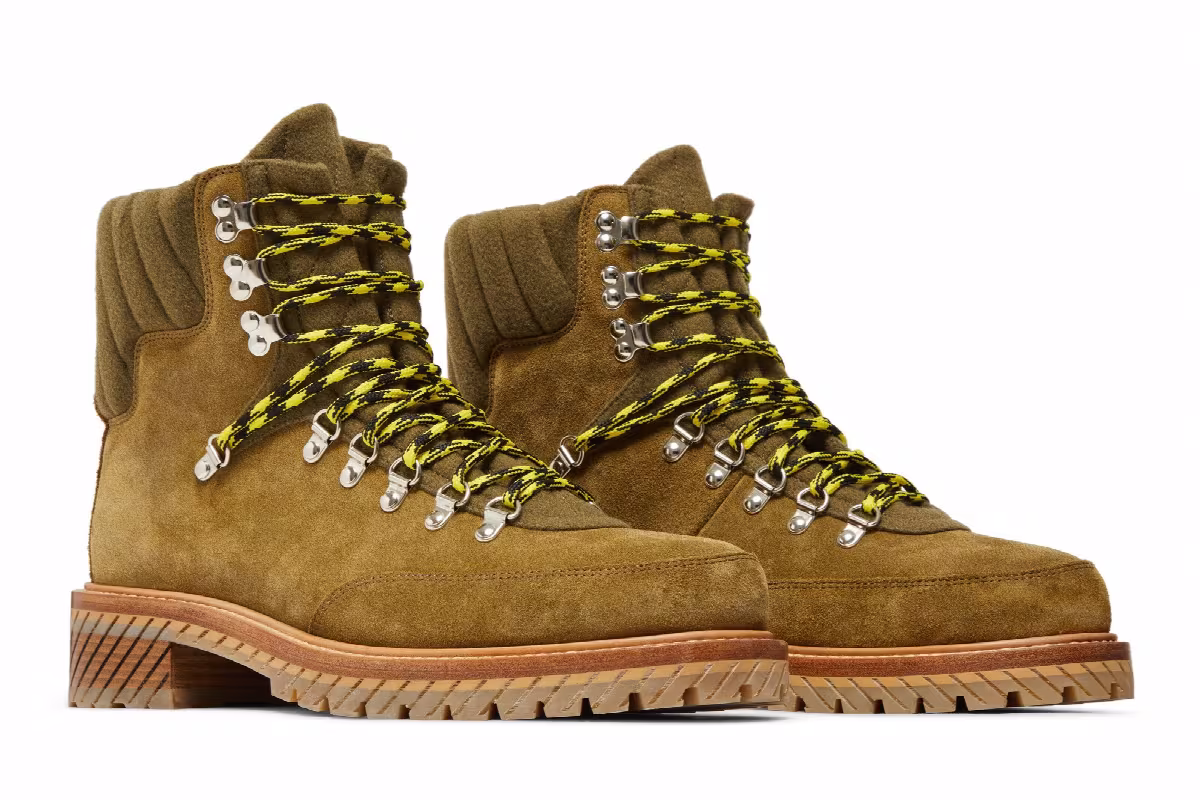 Off-White Gstaad Ankle Boot Olive Green, view 9