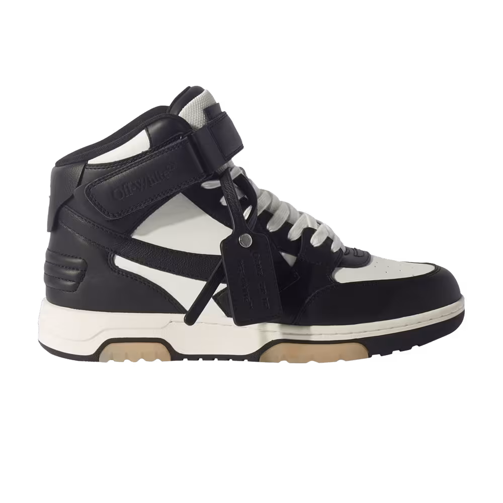 Off-White Out Of Office Mid Black White Beige Sole