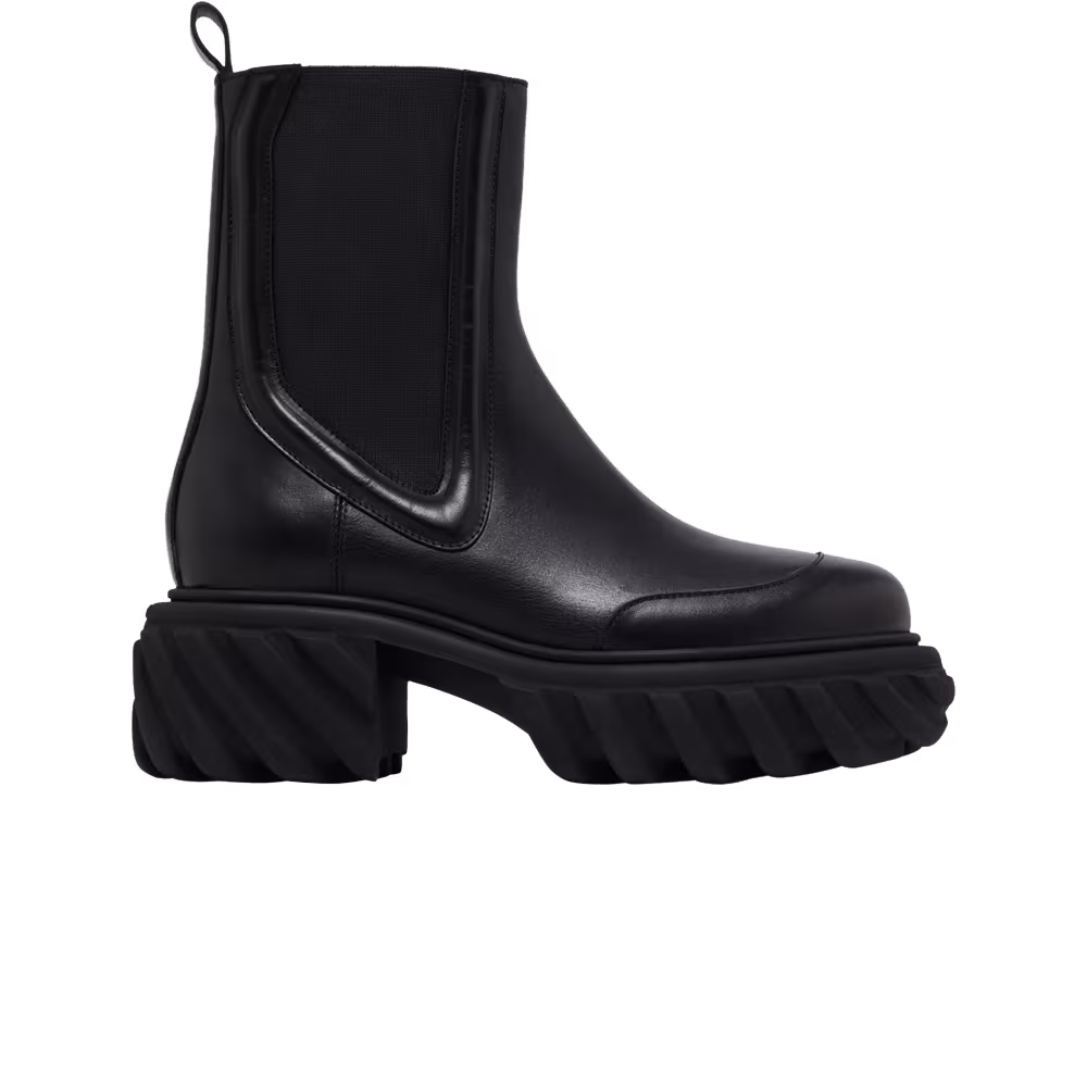 Off-White Women's Tractor Motor Chelsea Boot Black