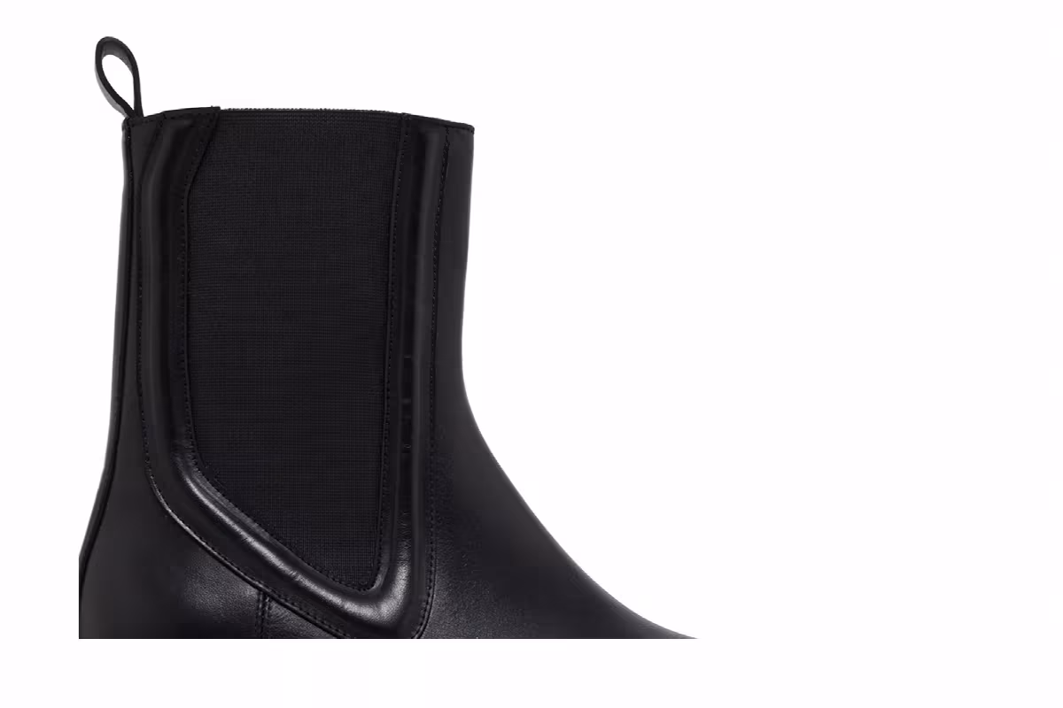 Off-White Women's Tractor Motor Chelsea Boot Black, view 3