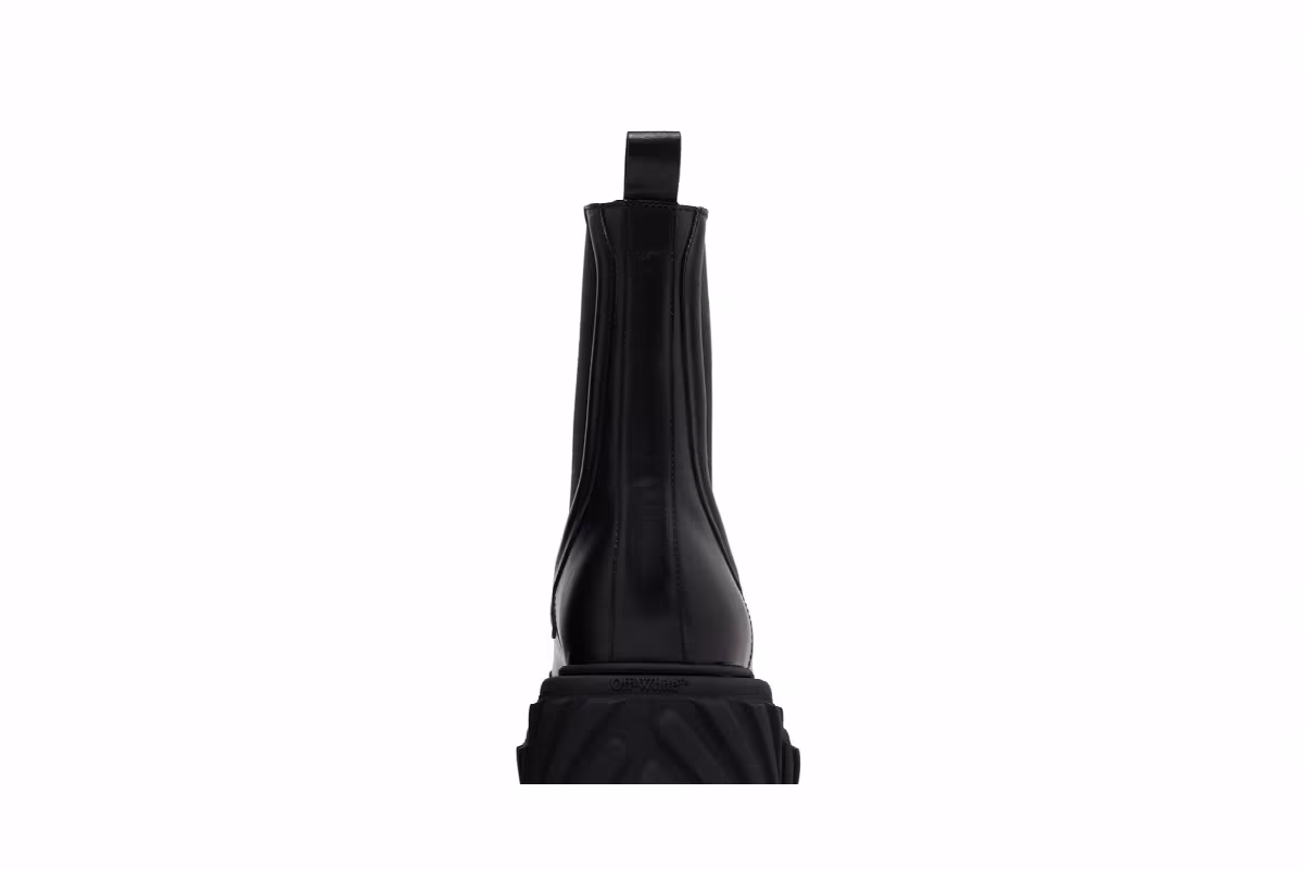 Off-White Women's Tractor Motor Chelsea Boot Black, view 8