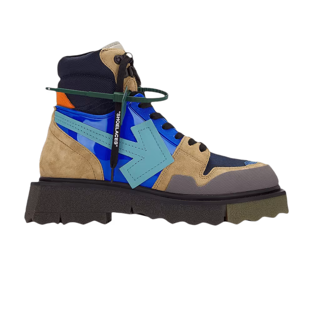 Off-White Hiking Sponge Sneakerboot Army Green Turquoise