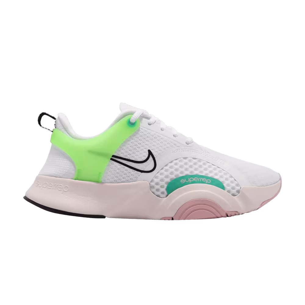 Nike Women's SuperRep Go 2 White Green Strike