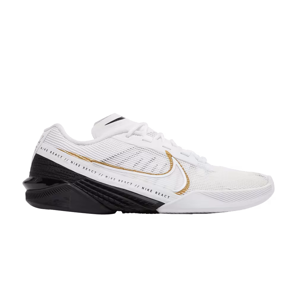 Nike Women's React Metcon Turbo Black Metallic Gold
