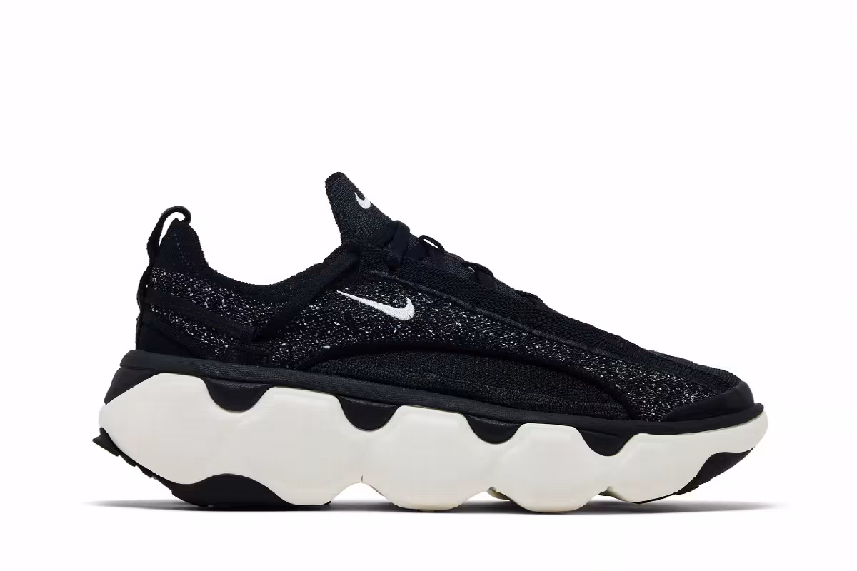 Nike Women's Flyknit Bloom Black Sail, view 2