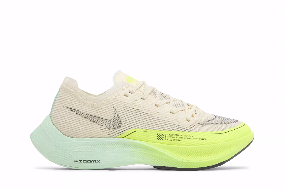 Nike Women's ZoomX Vaporfly NEXT% 2 Coconut Milk Ghost Green, view 2