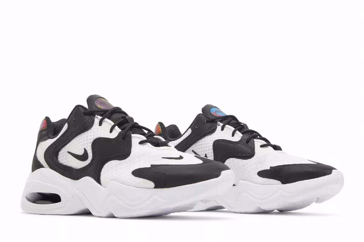 Nike Women's Air Max 2X White Black, view 9