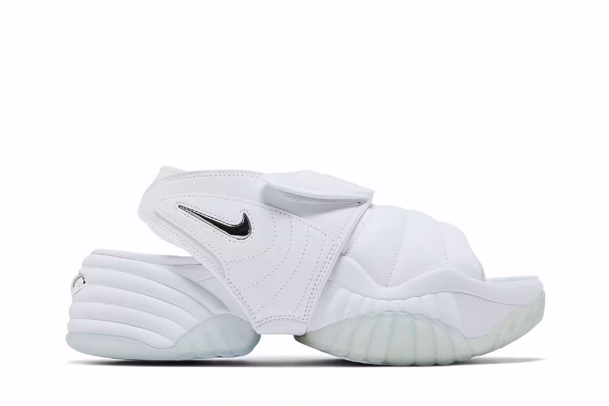 Nike Women's Adjust Force Sandal White Metallic Silver, view 2