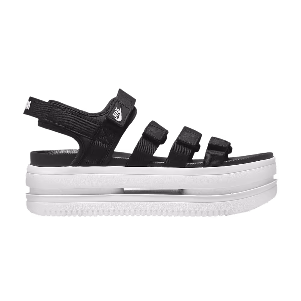Nike Women's Icon Classic Sandal Black White