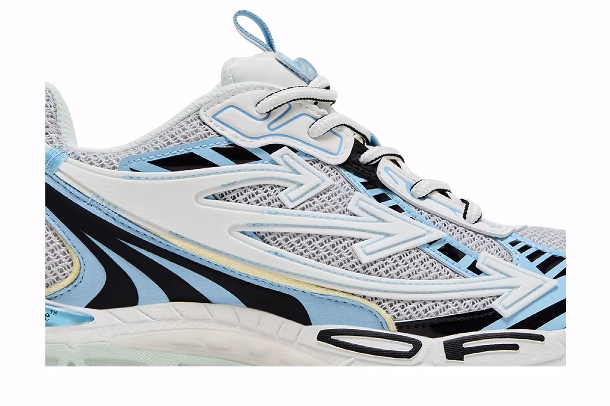 Off-White Women's Be Right Back White Light Blue, view 3