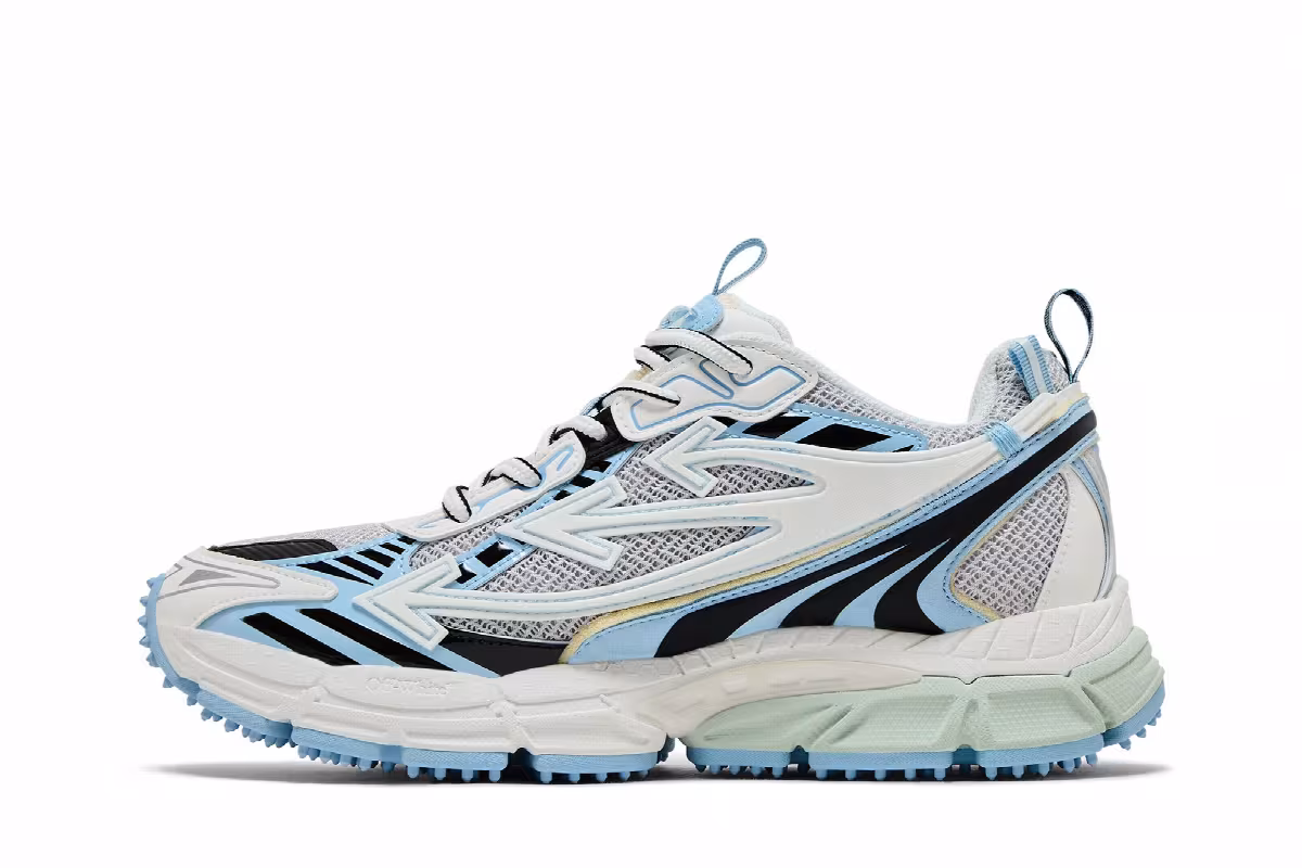 Off-White Women's Be Right Back White Light Blue, view 4