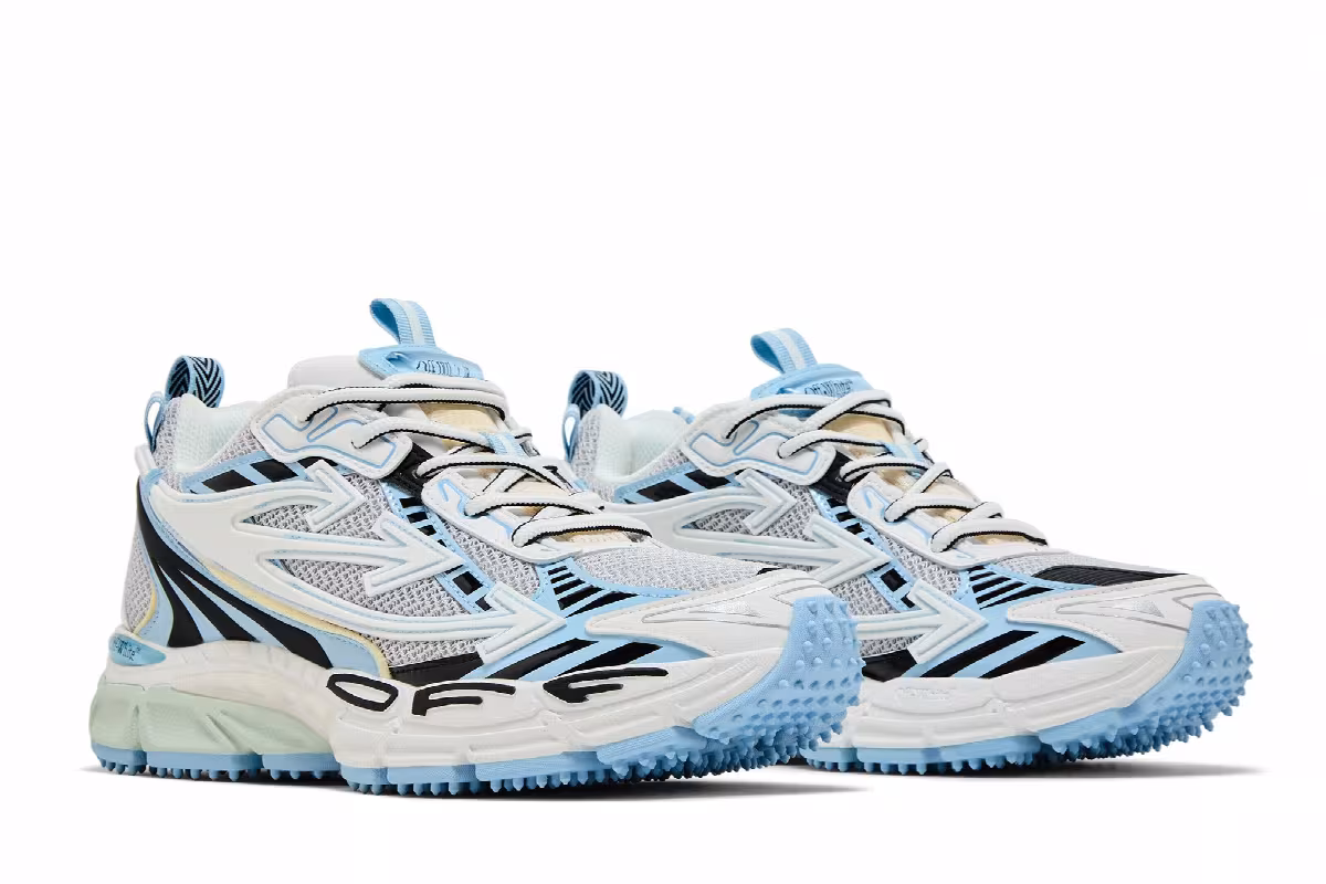 Off-White Women's Be Right Back White Light Blue, view 9