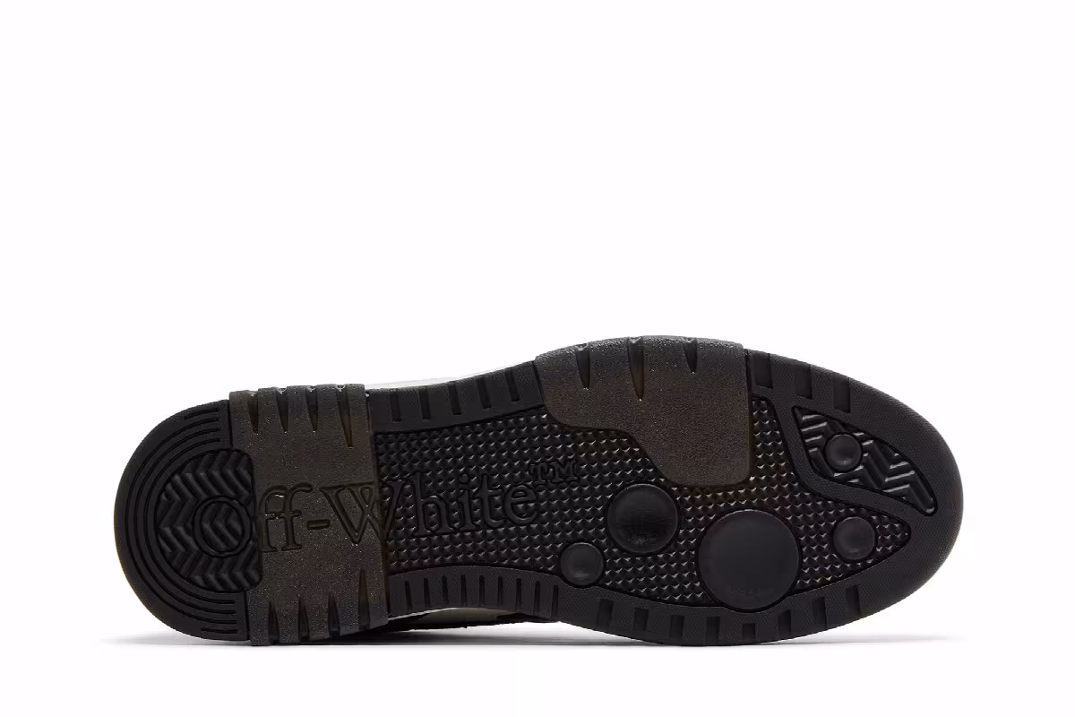 Off-White Out of Office Black White Distressed, view 5