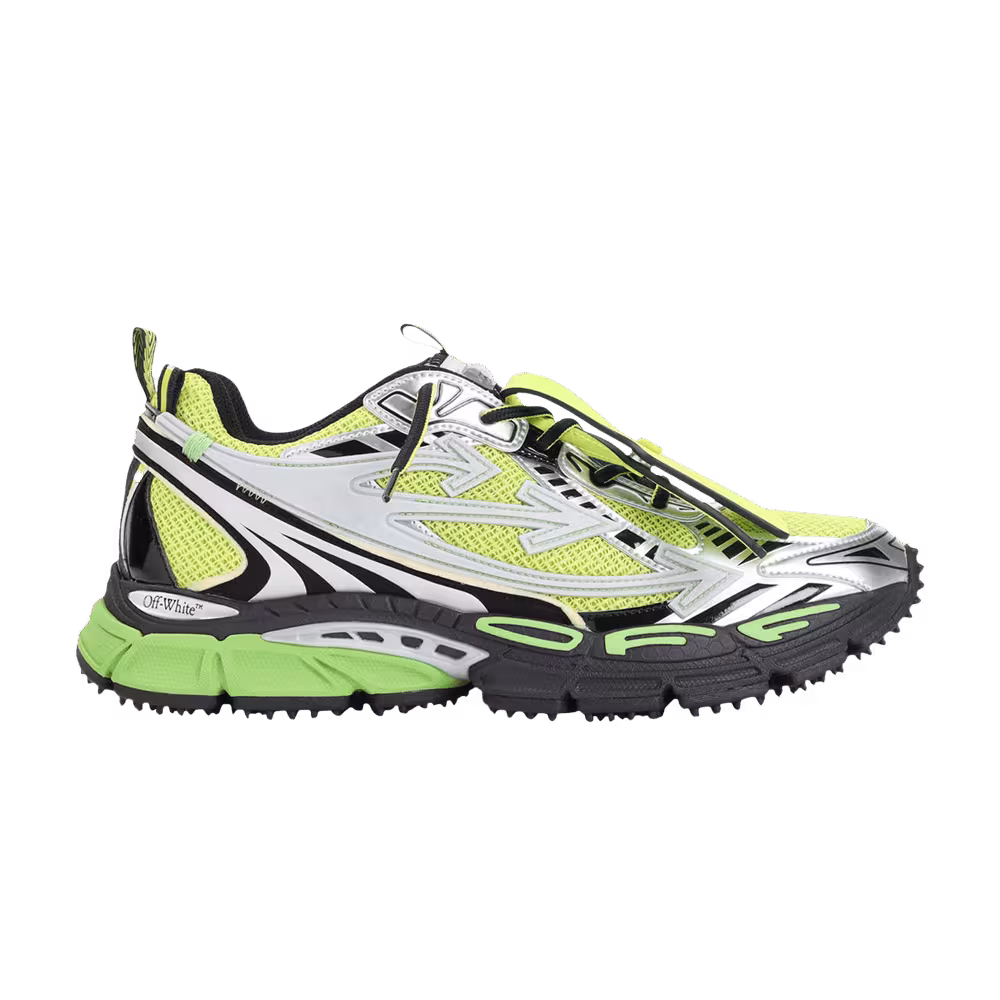 Off-White Be Right Back Silver Green Fluo