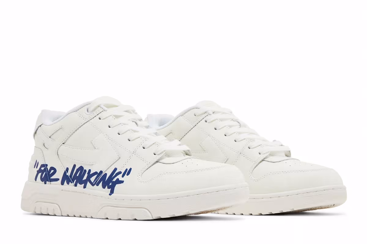 Off-White Out of Office Low For Walking - White Blue White Sole, view 9