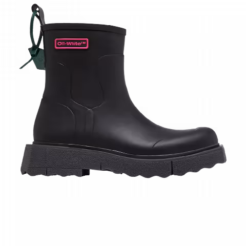 Off-White Rain Boot 'Black Fuchsia'