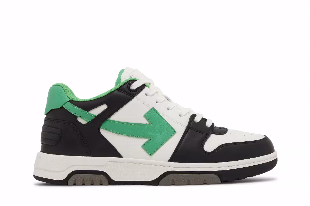 Off-White Out of Office Low Black Green, view 2