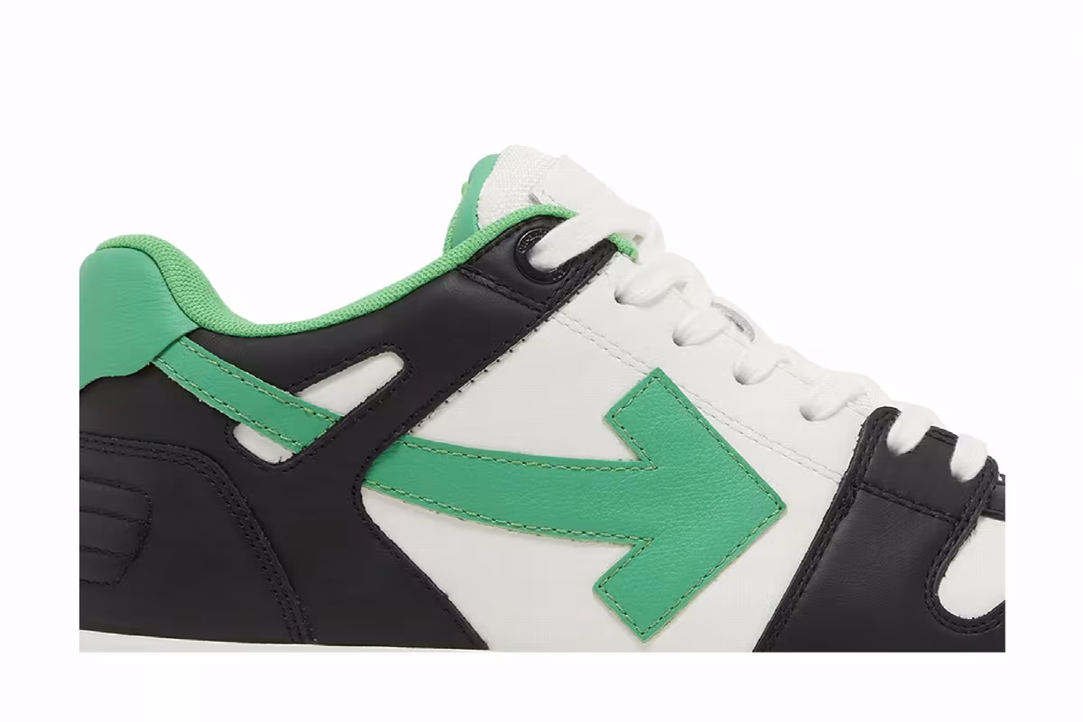 Off-White Out of Office Low Black Green, view 3