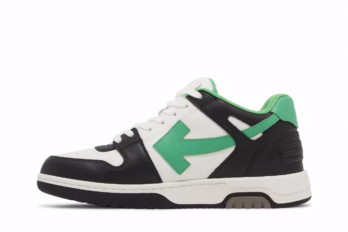 Off-White Out of Office Low Black Green, view 4