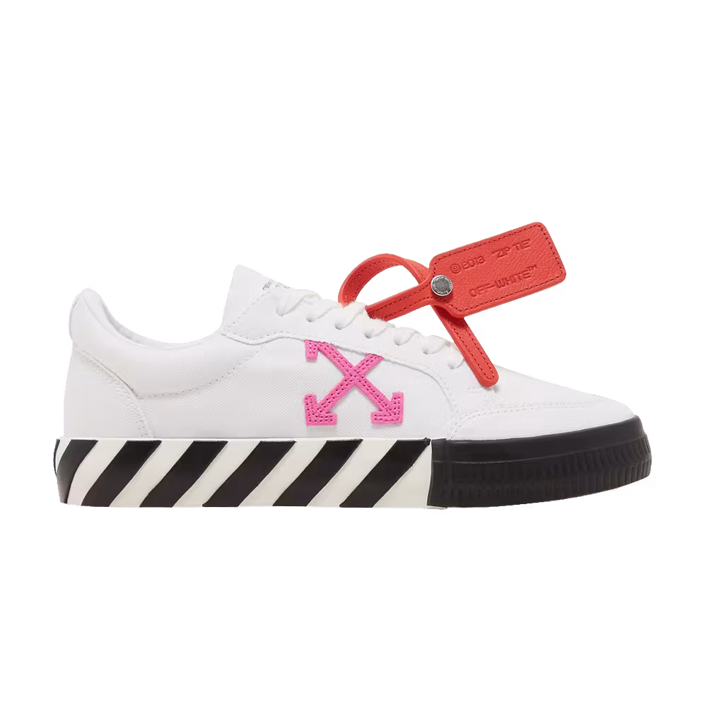 Off-White Women's Vulc Sneaker White Black Fuchsia