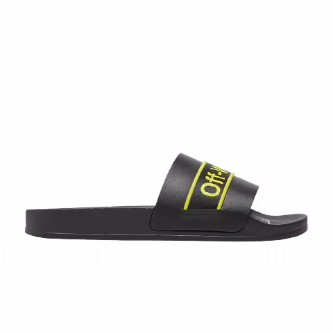 Off-White Industrial Sliders 'Black Yellow'