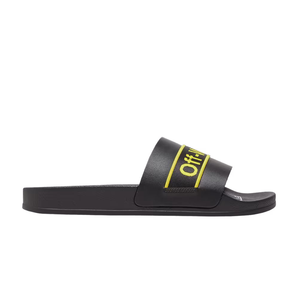 Off-White Industrial Sliders Black Yellow