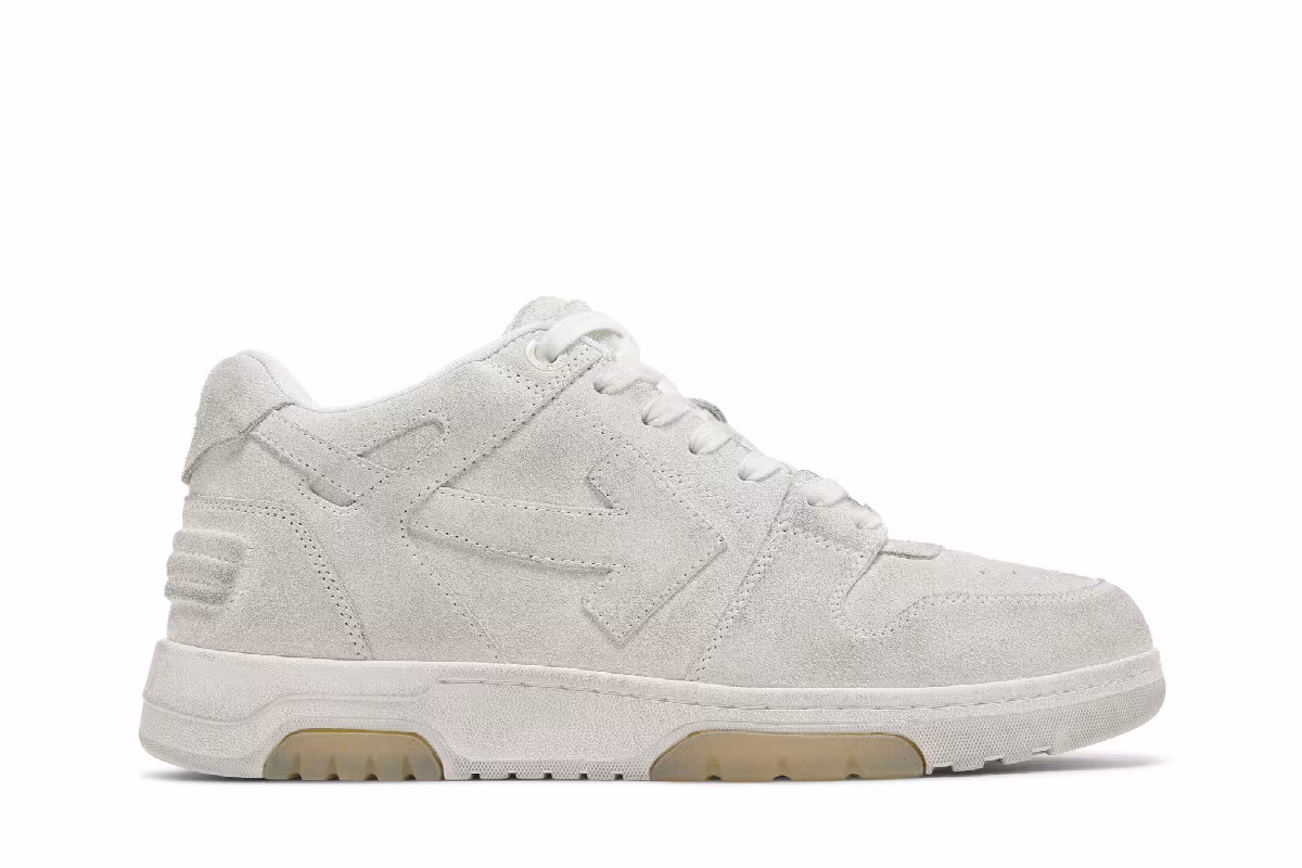 Off-White Out of Office Vintage White Suede, view 2
