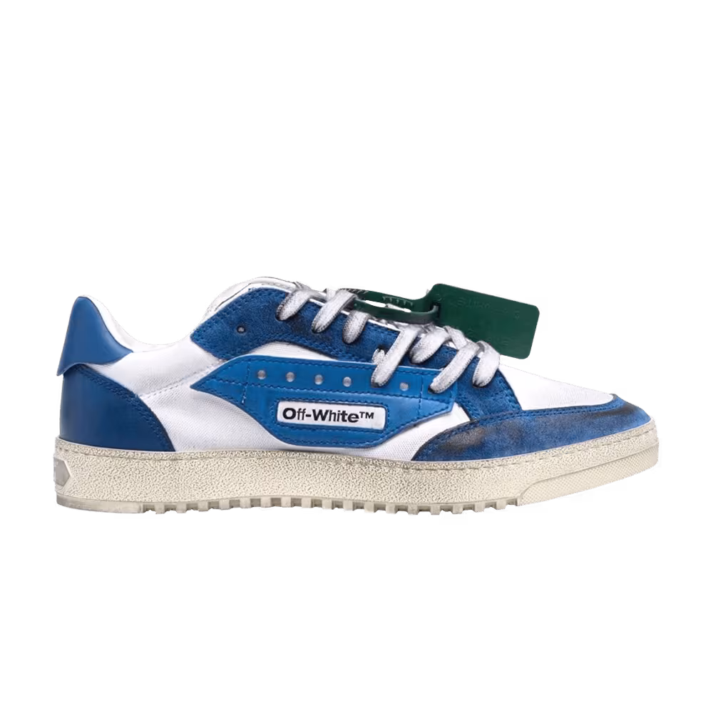 Off-White 5.0 Low Vintage Finish - White Cobalt Blue
