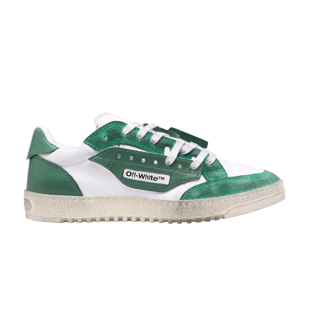 Off-White 5.0 Low Distressed White Dark Green