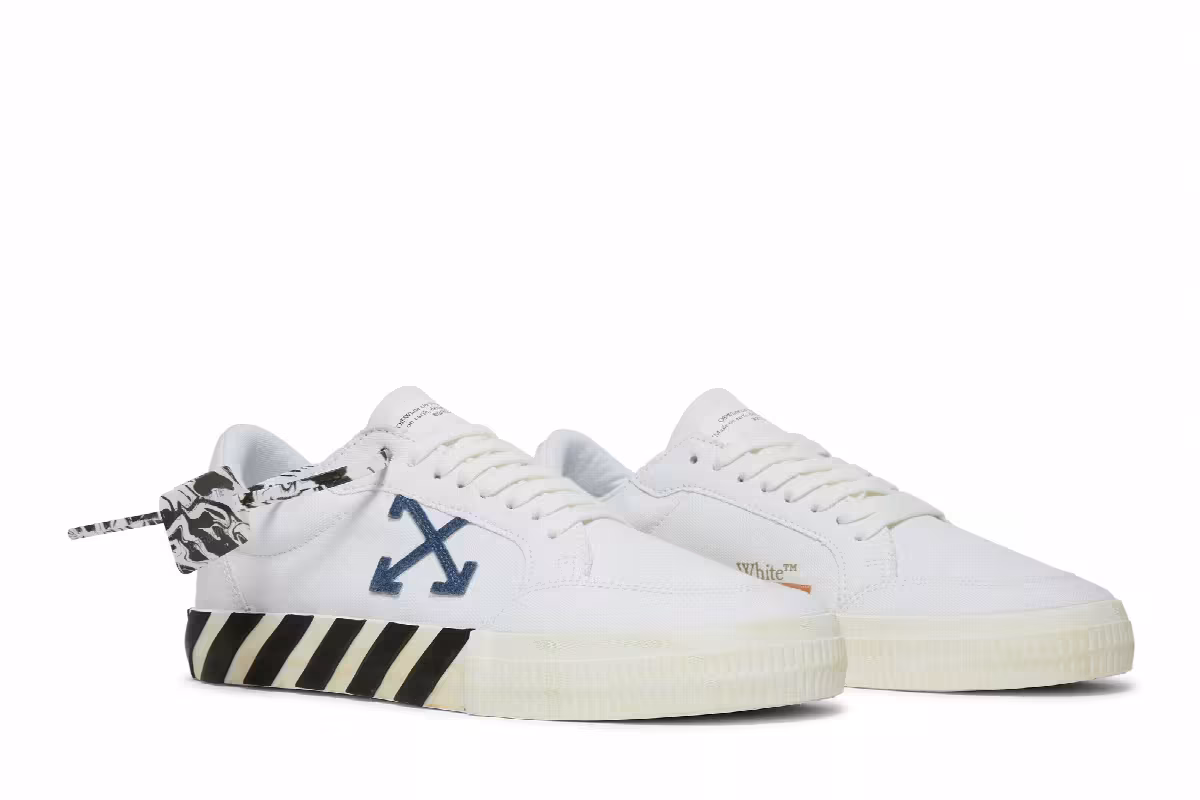 Off-White Vulc Sneaker White Navy Blue 2021, view 9