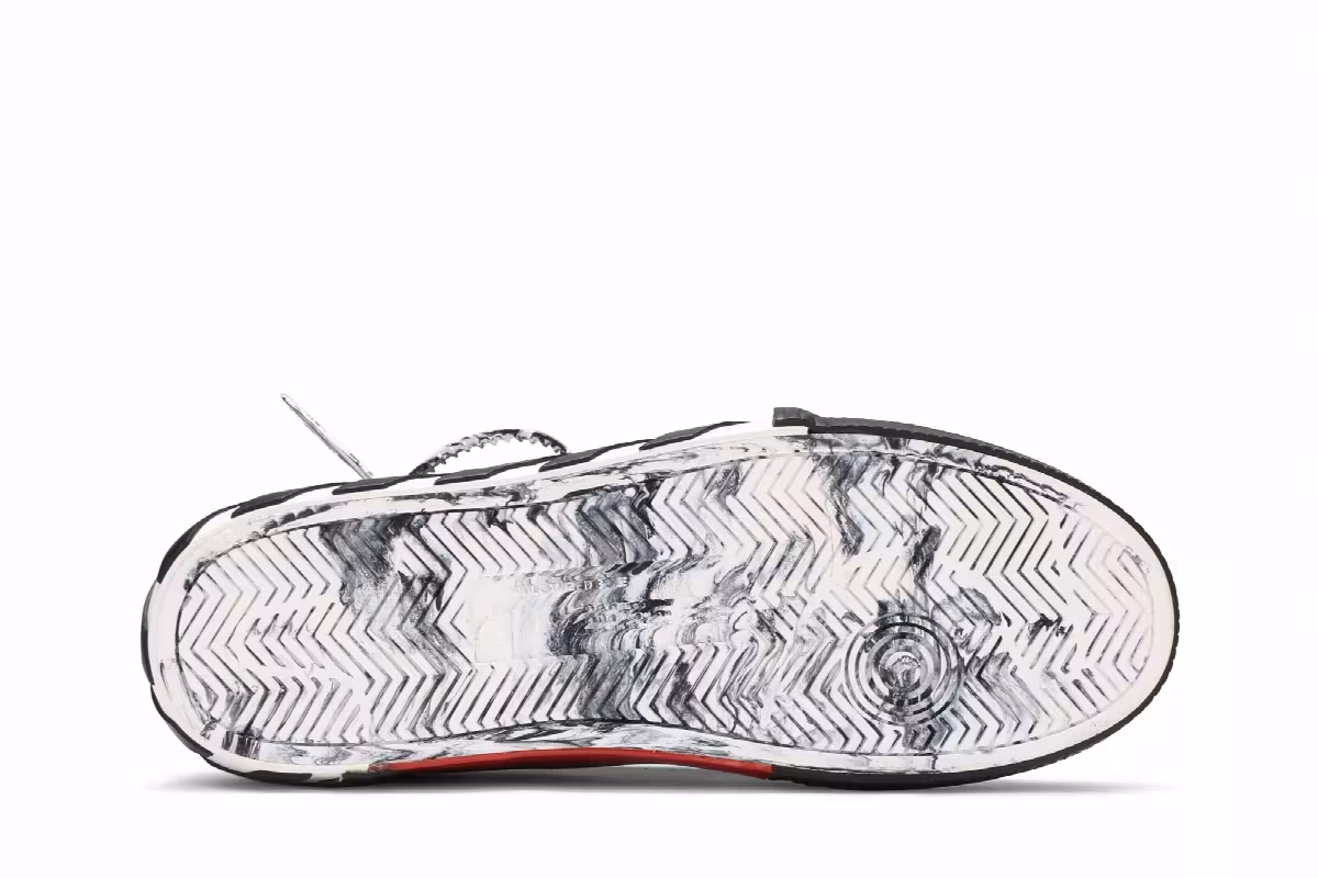 Off-White Vulc Sneaker Low Black White, view 5