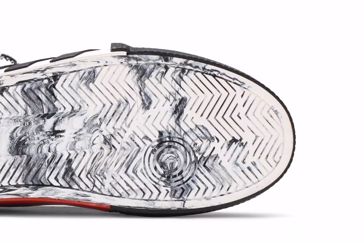 Off-White Vulc Sneaker Low Black White, view 6