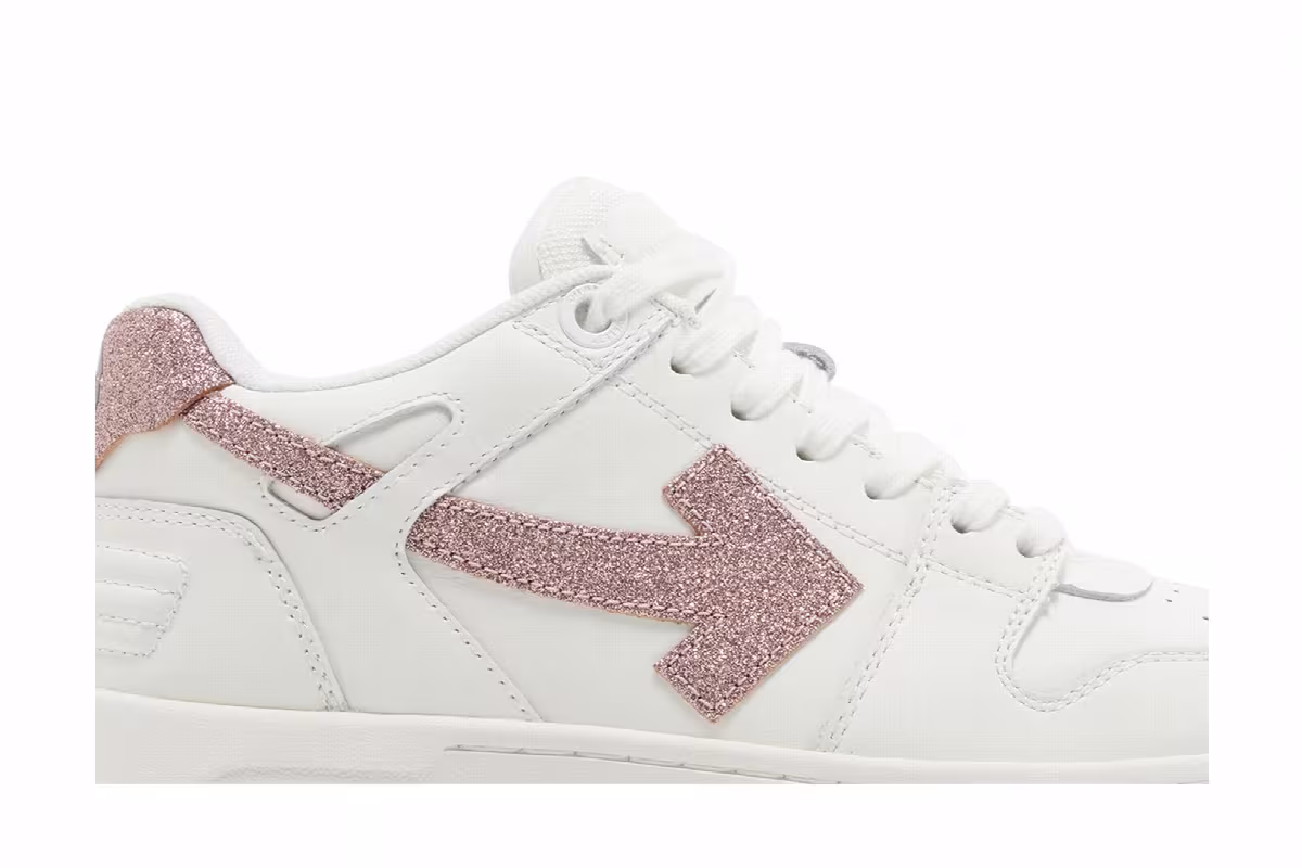 Off-White Women's Out of Office White Pink Glitter, view 3