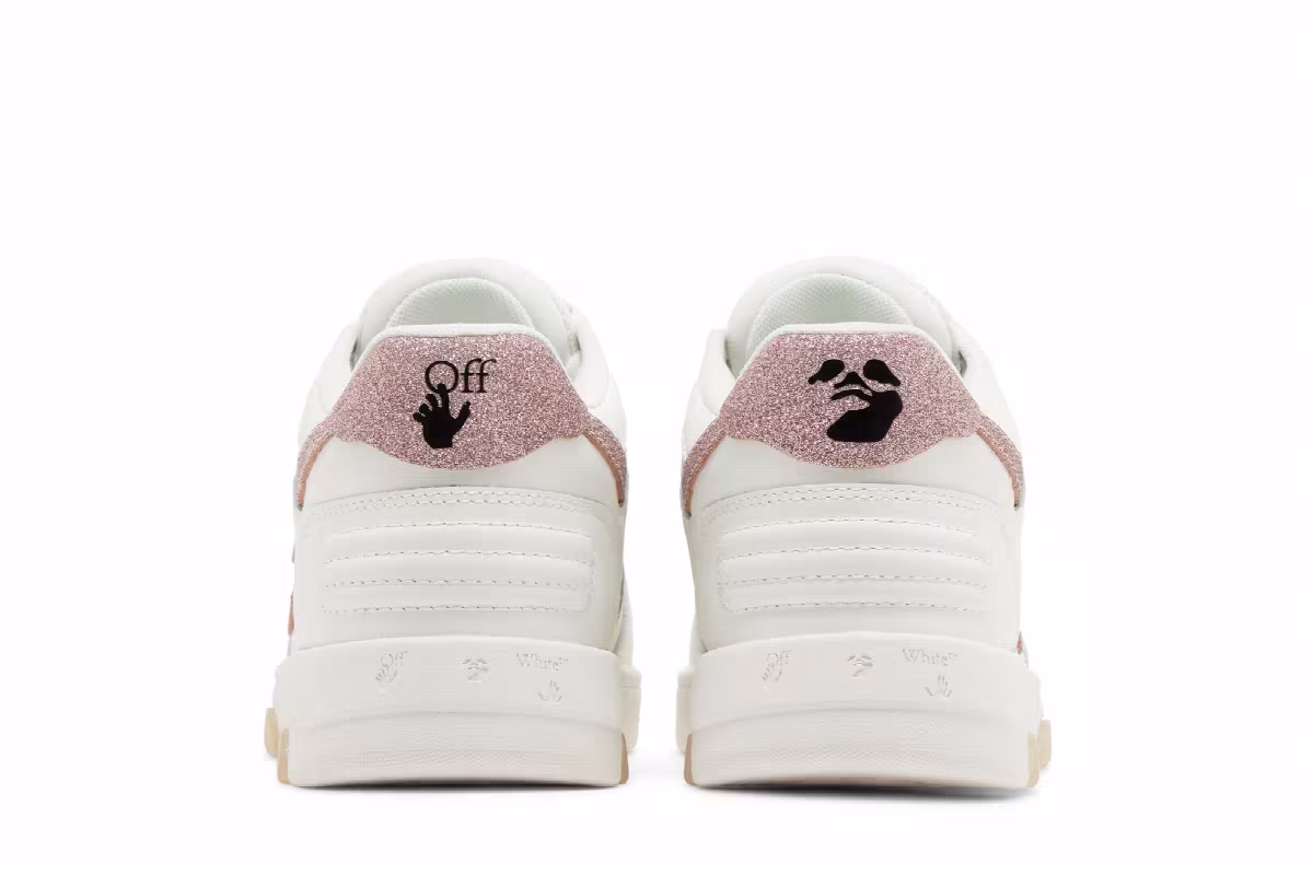 Off-White Women's Out of Office White Pink Glitter, view 7