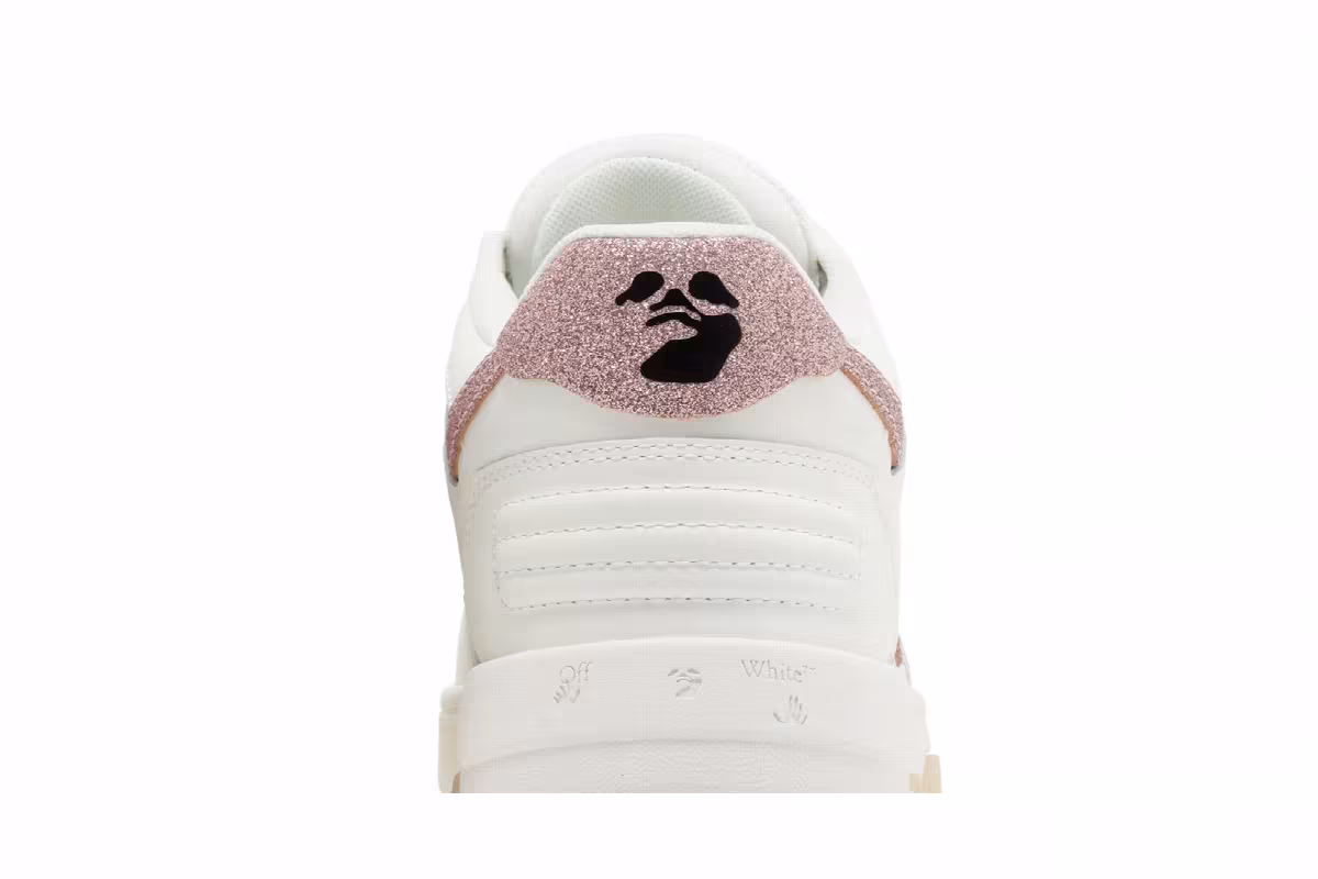 Off-White Women's Out of Office White Pink Glitter, view 8