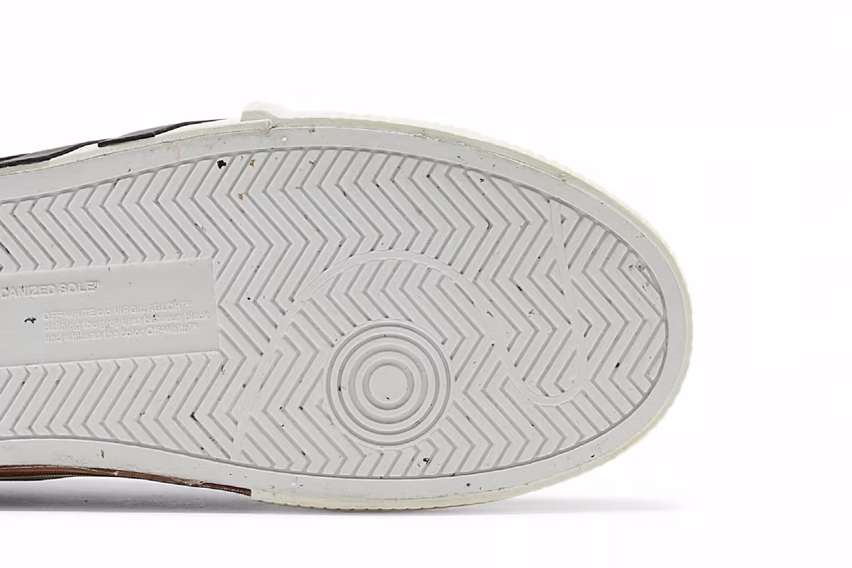 Off-White Vulc Sneaker Black White, view 6