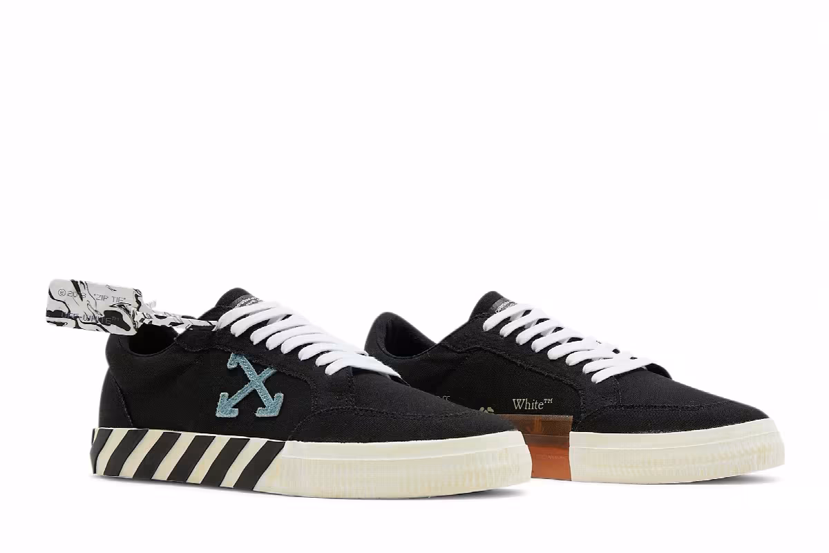 Off-White Vulc Sneaker Black White, view 9