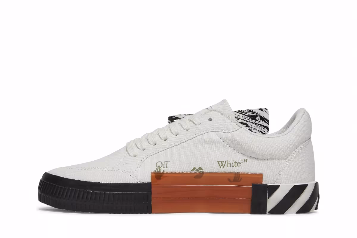 Off-White Vulc Sneaker White Grey, view 4