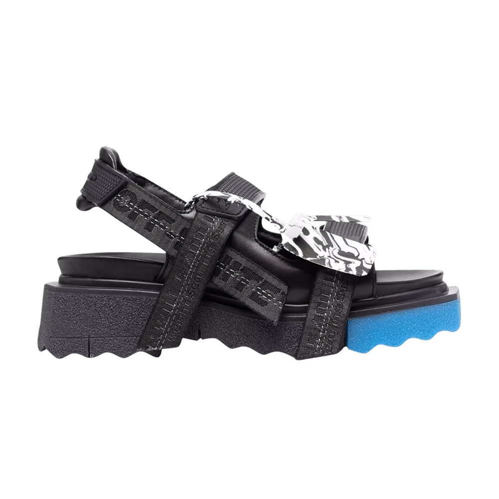 Off-White Women's Sponge Trek Strap Sandal Black Blue