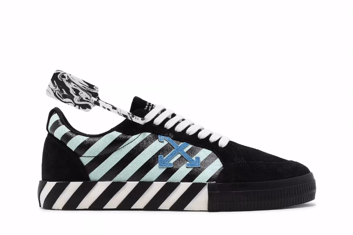 Off-White Vulc Sneaker Low Black Green, view 2