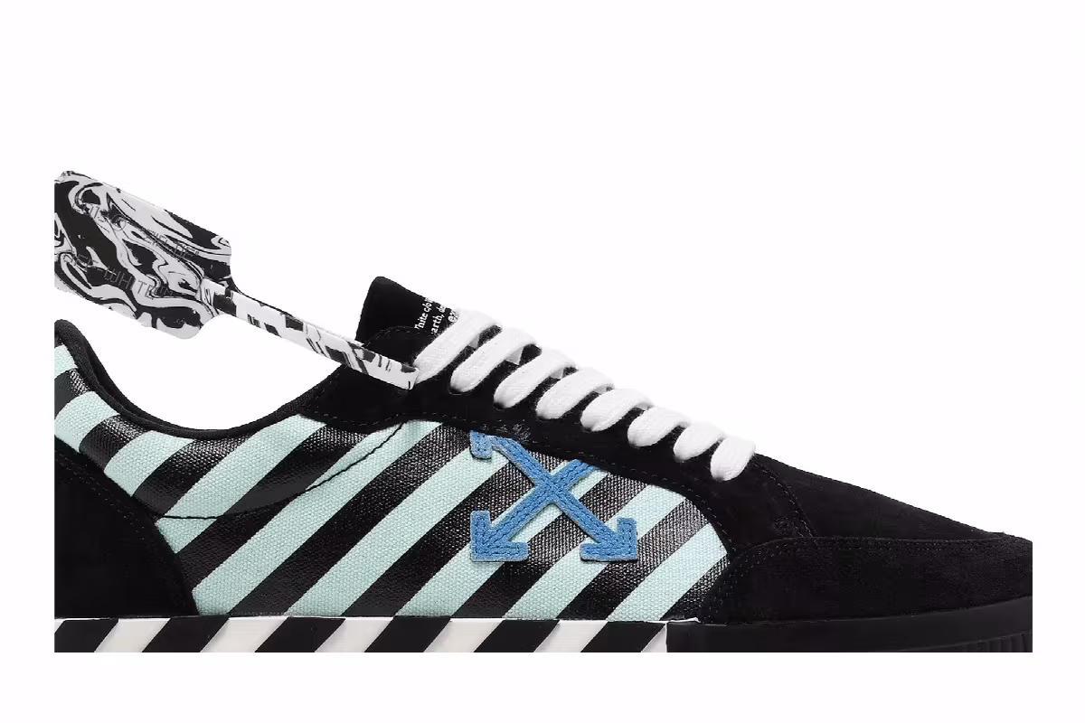 Off-White Vulc Sneaker Low Black Green, view 3