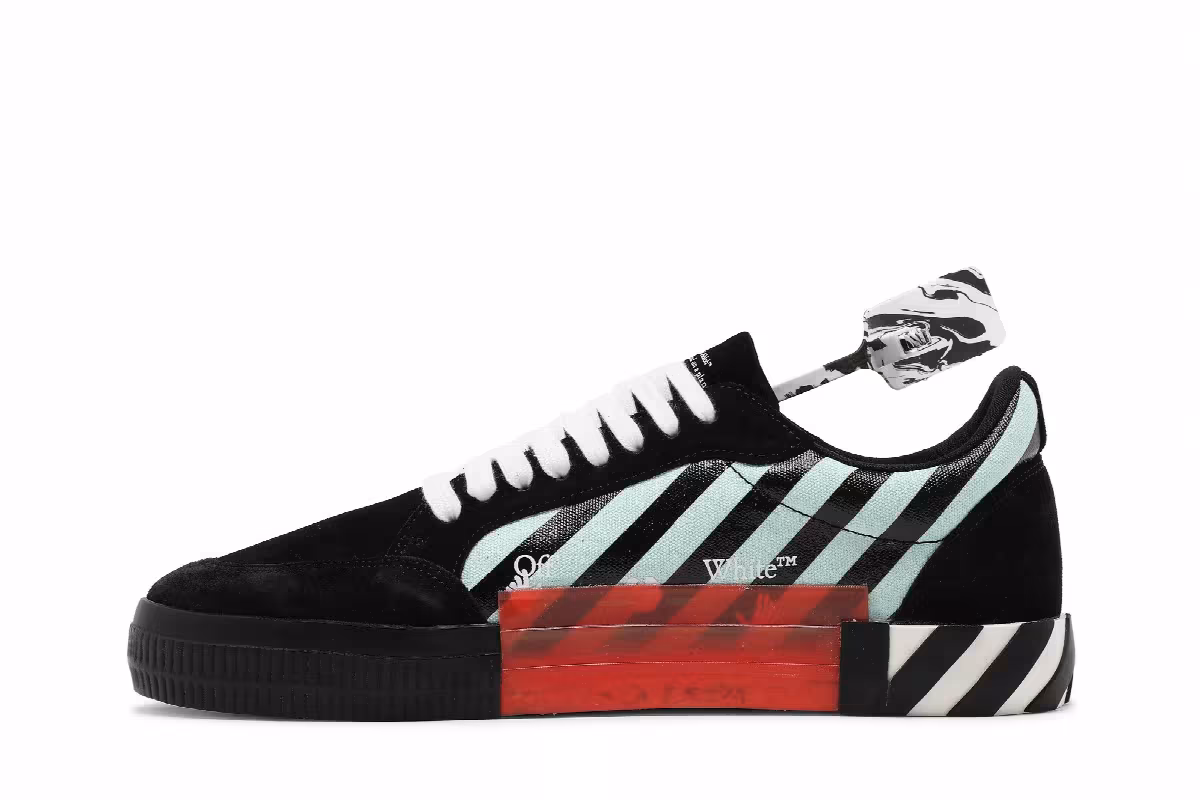 Off-White Vulc Sneaker Low Black Green, view 4