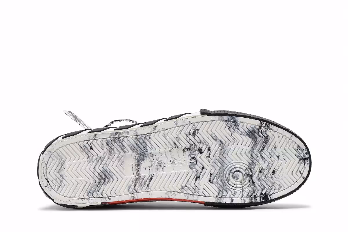 Off-White Vulc Sneaker Low Black Green, view 5
