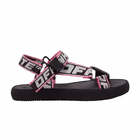 Off-White Wmns Trek Logo Strap Sandal 'Black Pink'