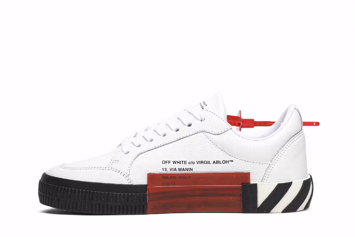 Off-White Vulcanized Low White Black, view 4