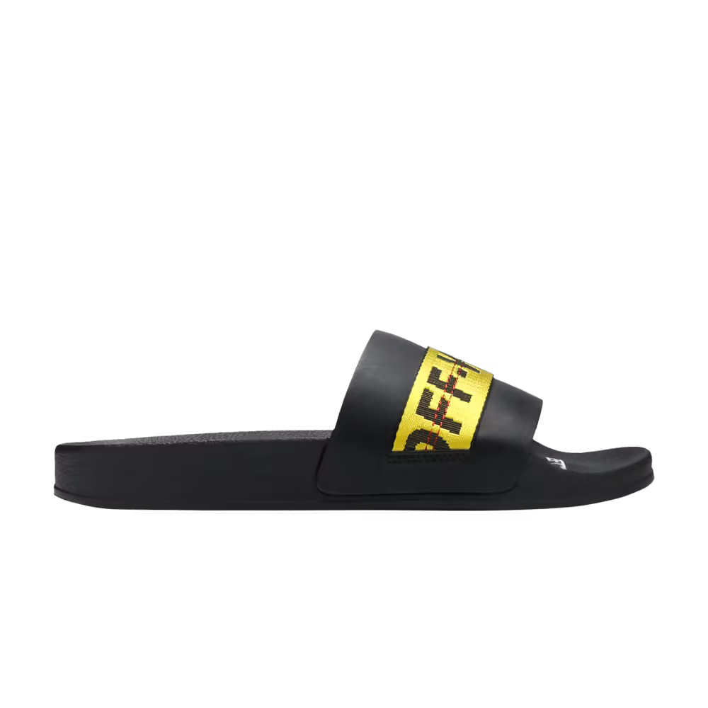 Off-White Sliders Black Yellow
