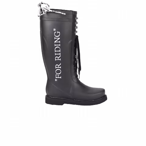 Off-White Wmns Rain Boot 'For Riding - Black'
