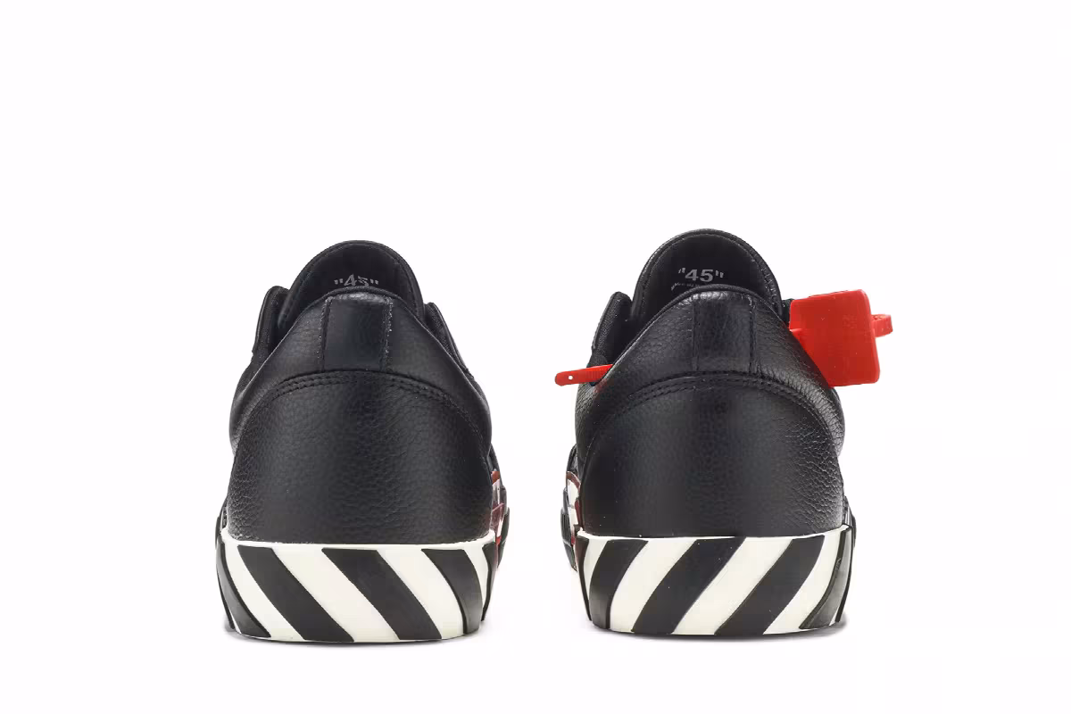 Off-White Vulcanized Low Black White, view 7